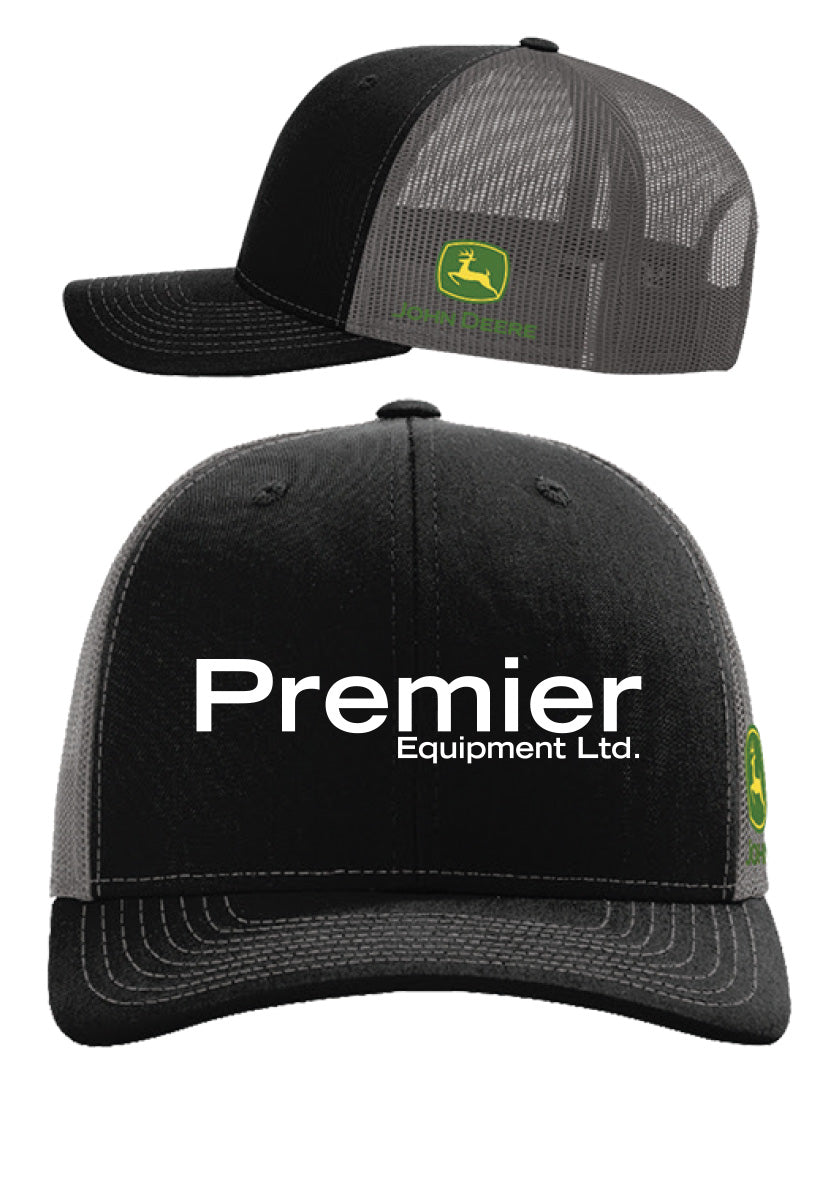 Black/Grey Mesh Back Hat - White Premier Logo