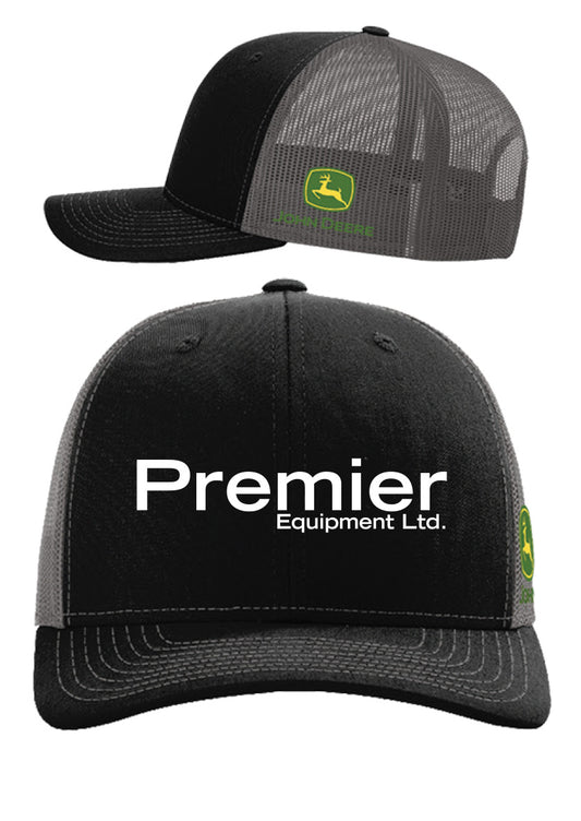 Black/Grey Mesh Back Hat - White Premier Logo