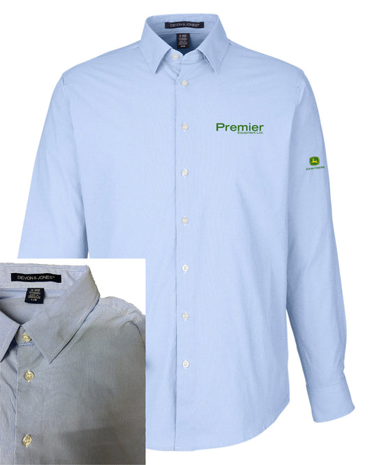 JDDG537 Men's CrownLux Performance Microstripe Dress Shirt