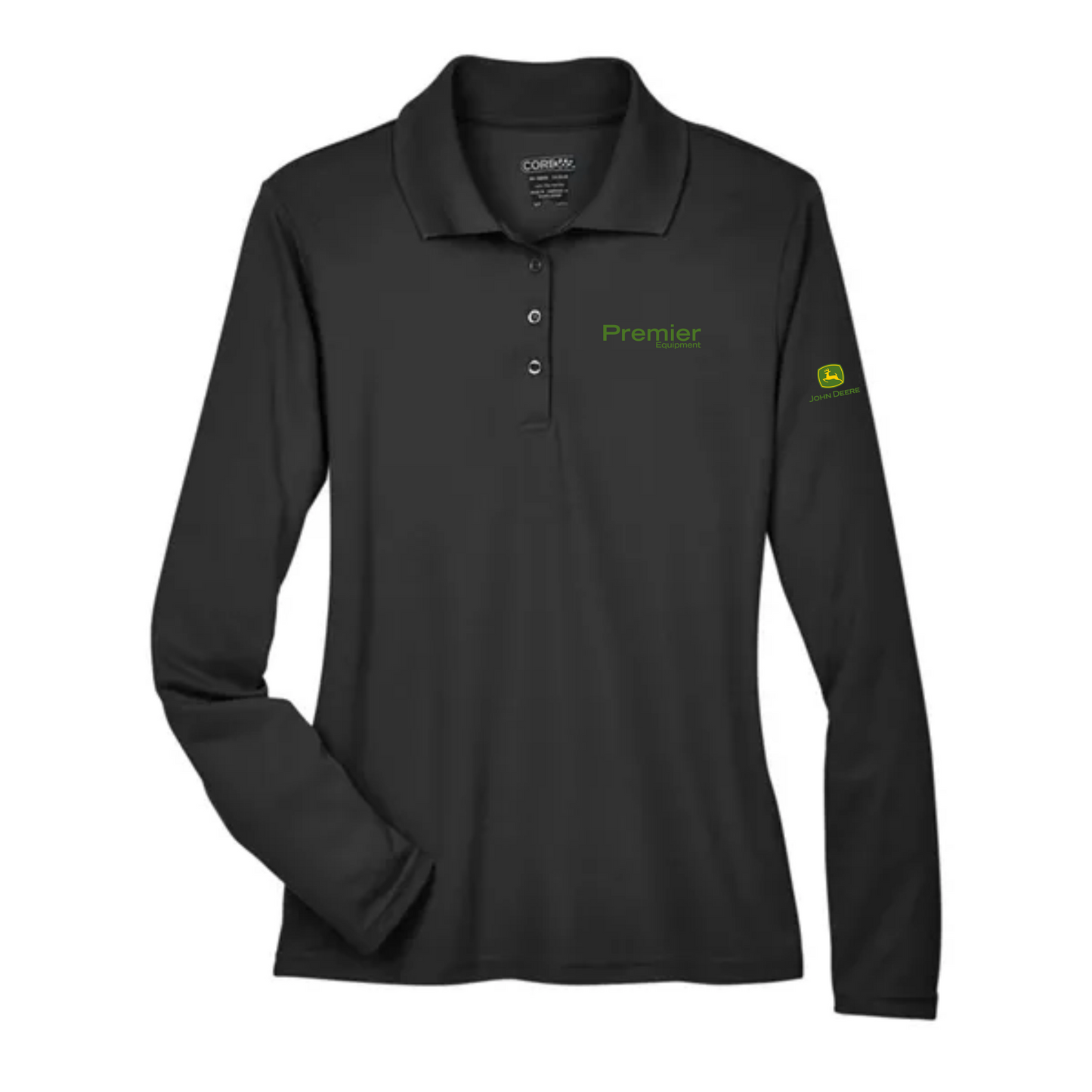 78192 CORE365W Womens Pinnacle Performance Long Sleeve Polo