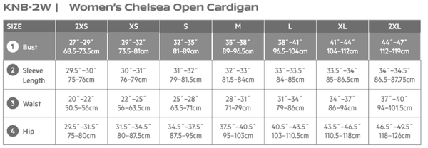 KNB-2W Women's Open Cardigan - OLD STOCK